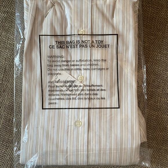 Ike Behar Mens button Up Shirt Neiman Marcus dress stripe NWT 17 / 33 - Picture 2 of 5